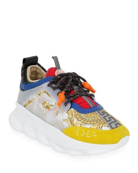 Shop Versace Chain Reaction Sneakers 